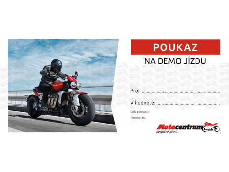 Poukaz na DEMO jízdu podle typu moto 900,-/H