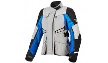 Bunda na moto, dámská,Macna Fusor light grey/blue/black