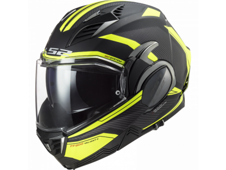 LS2 FF900 VALIANT II REVO MATT BLACK H-V YELLOW