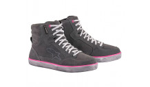 Dámské boty na moto Alpinestars J-6 waterproof women gray/fuschia