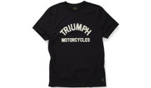 Tričko Triumph Burnham Jet Black Tee