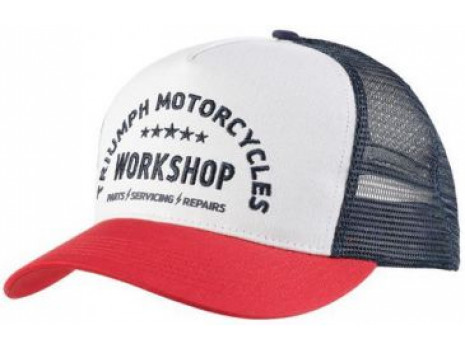 Kšiltovka Triumph Workshop Cap Bone/Red