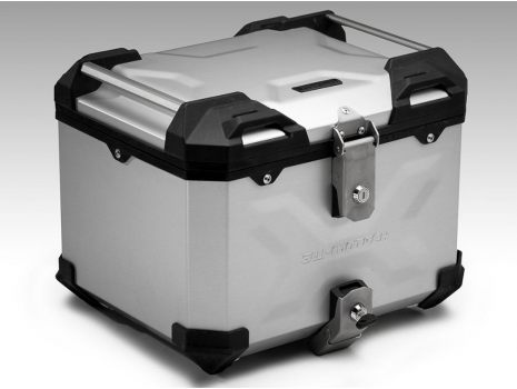 horní kufr TraX Adventure 38 L top box stříbrný