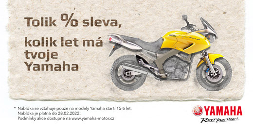 Tolik % sleva kolik let má tvoje Yamaha
