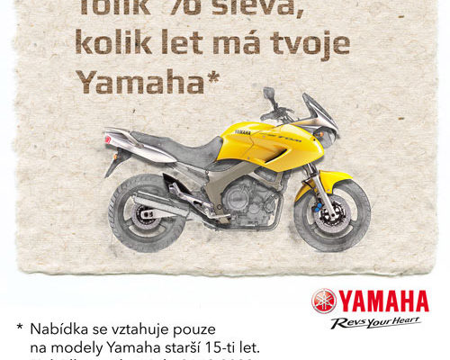 TOLIK % SLEVA, KOLIK LET MÁ TVOJE YAMAHA