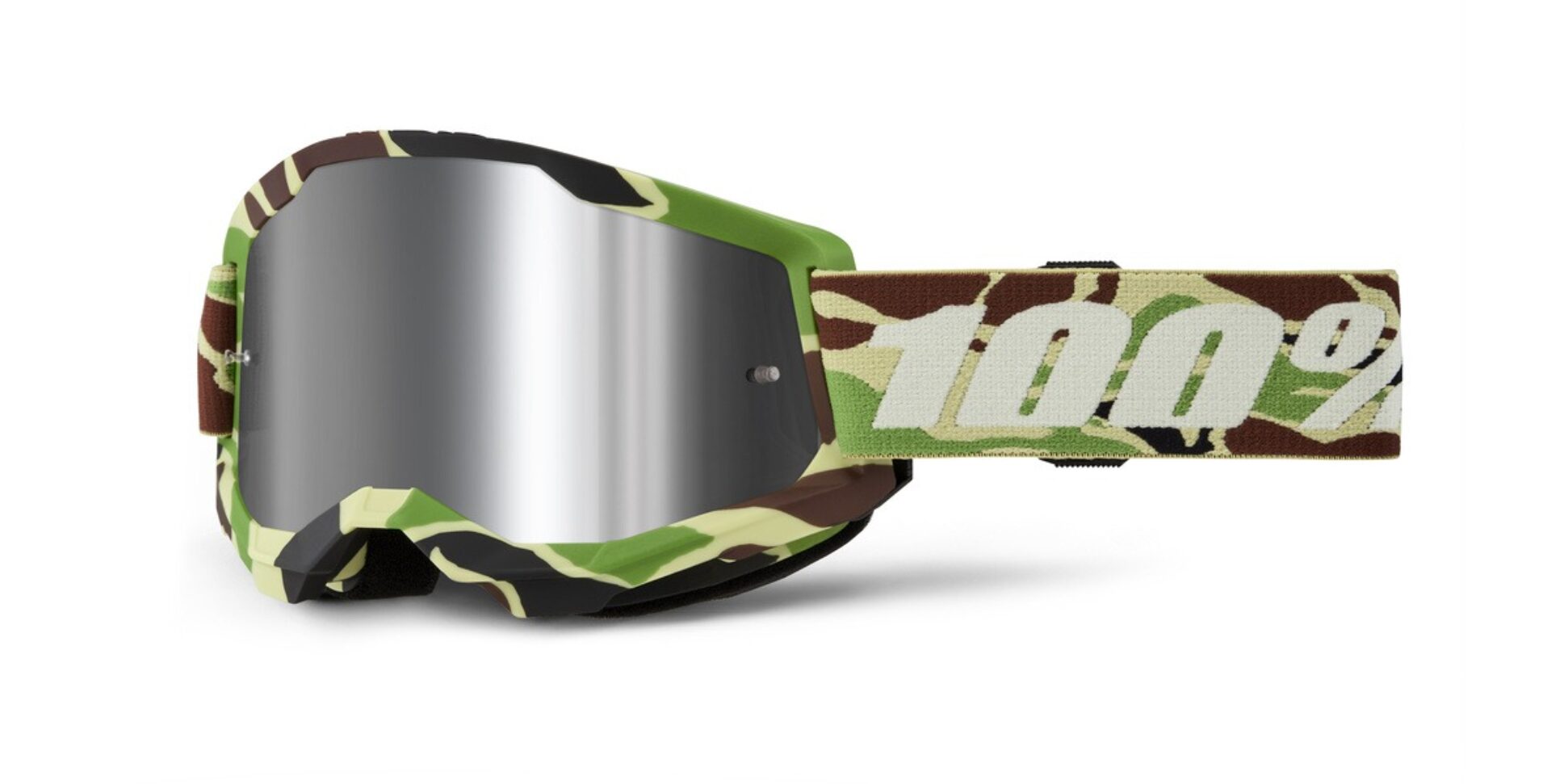 100% brýle STRATA 2 NEW War Camo, čiré plexi