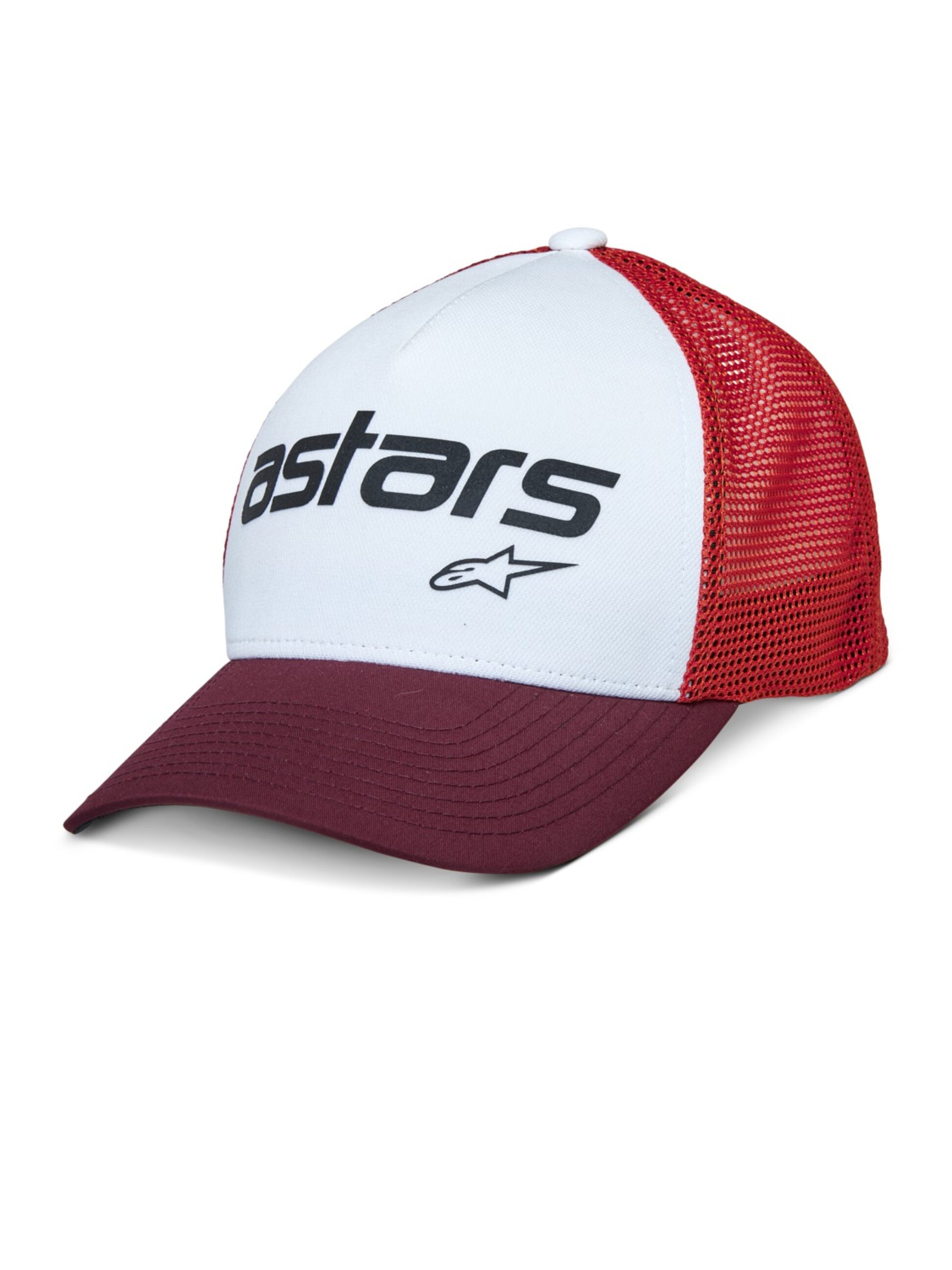 ALPINESTARS kšiltovka VITAL TRUCKER (bílá/hnědo červená/oranžová)
