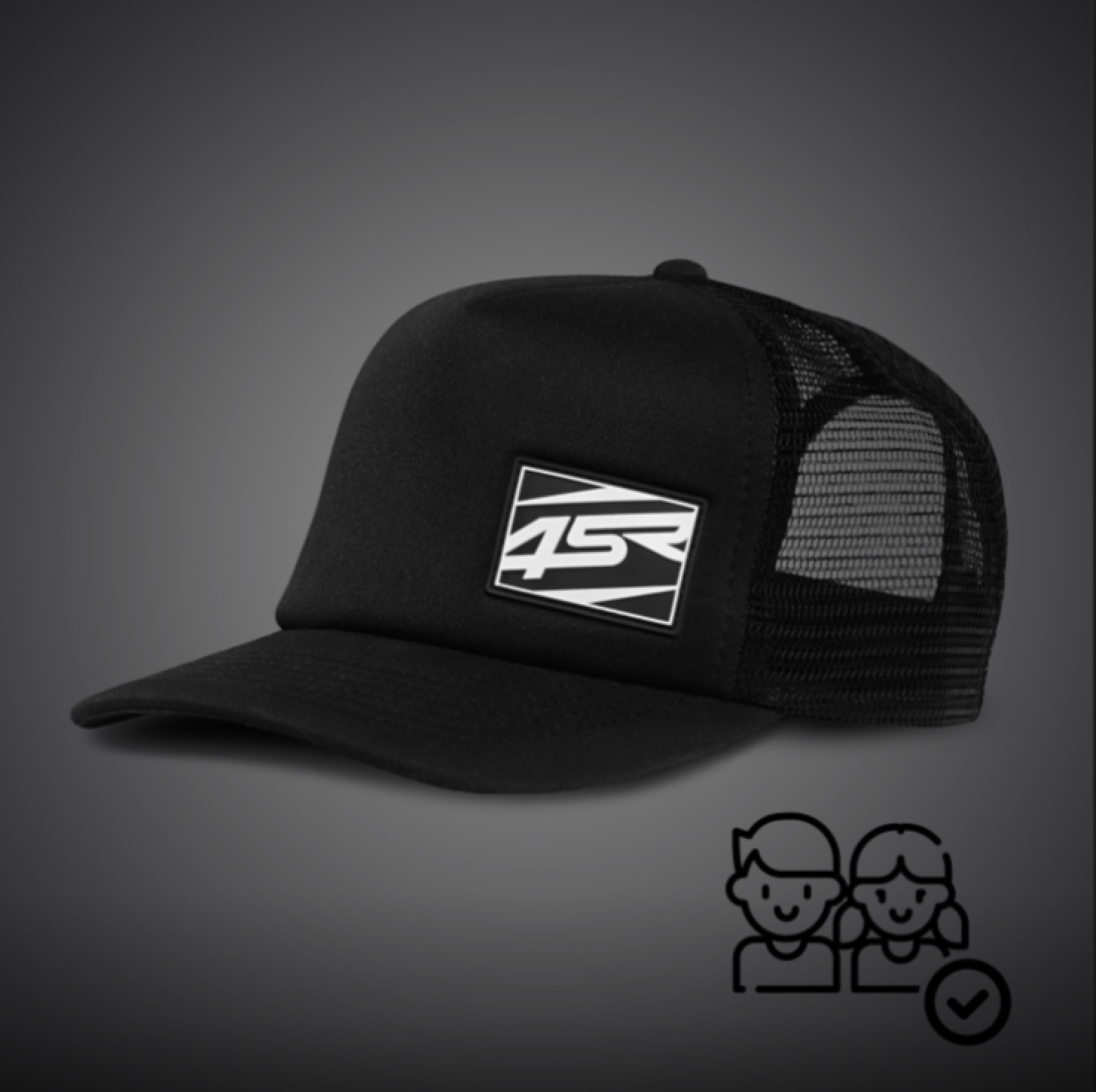 4SR Dětská Kšiltovka Rookie Černá