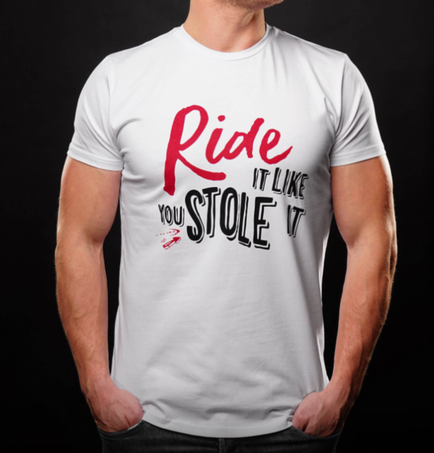 4SR Triko Ride It Bílá