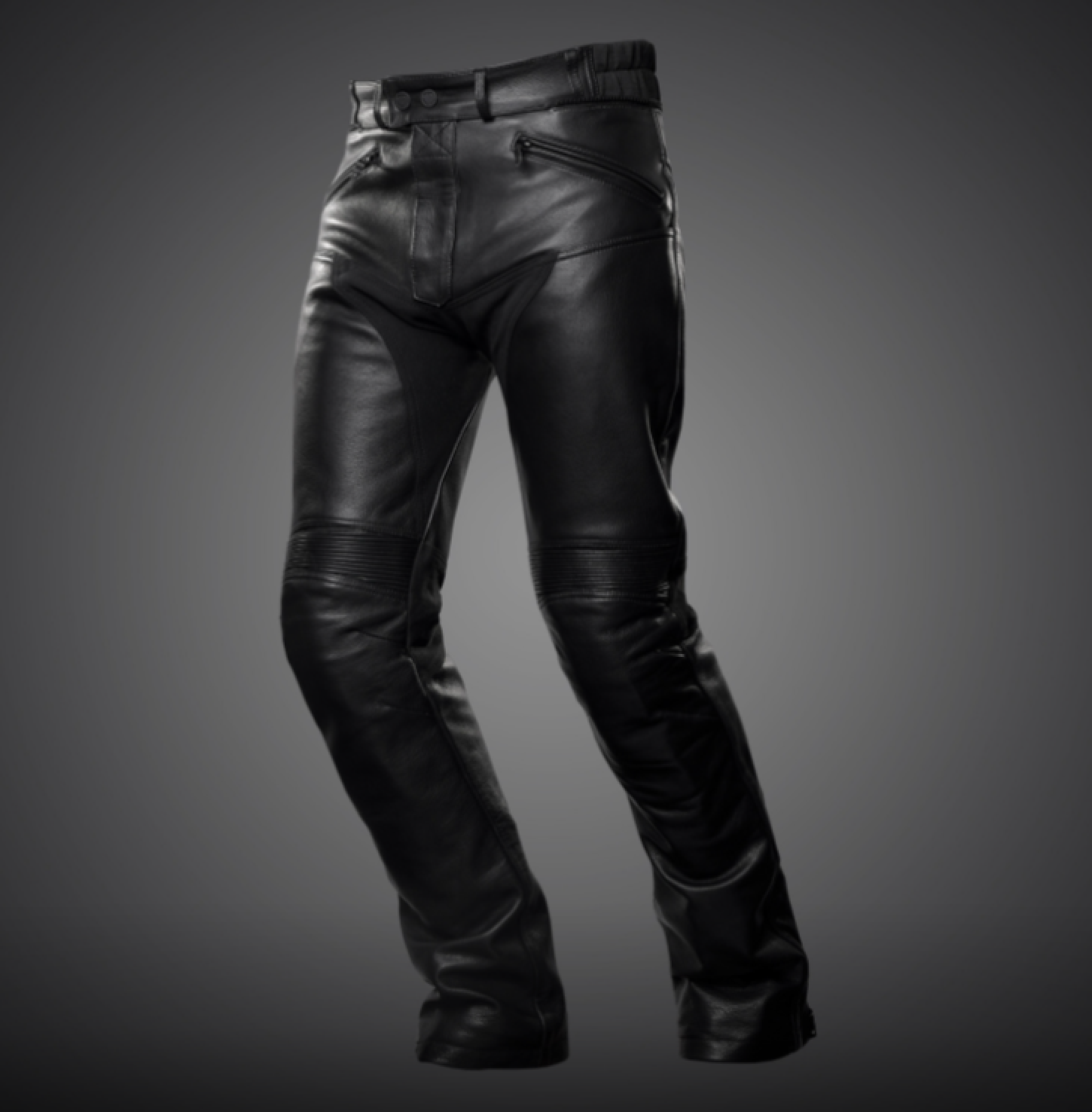 4SR Kožené Kalhoty Roadster Černé
