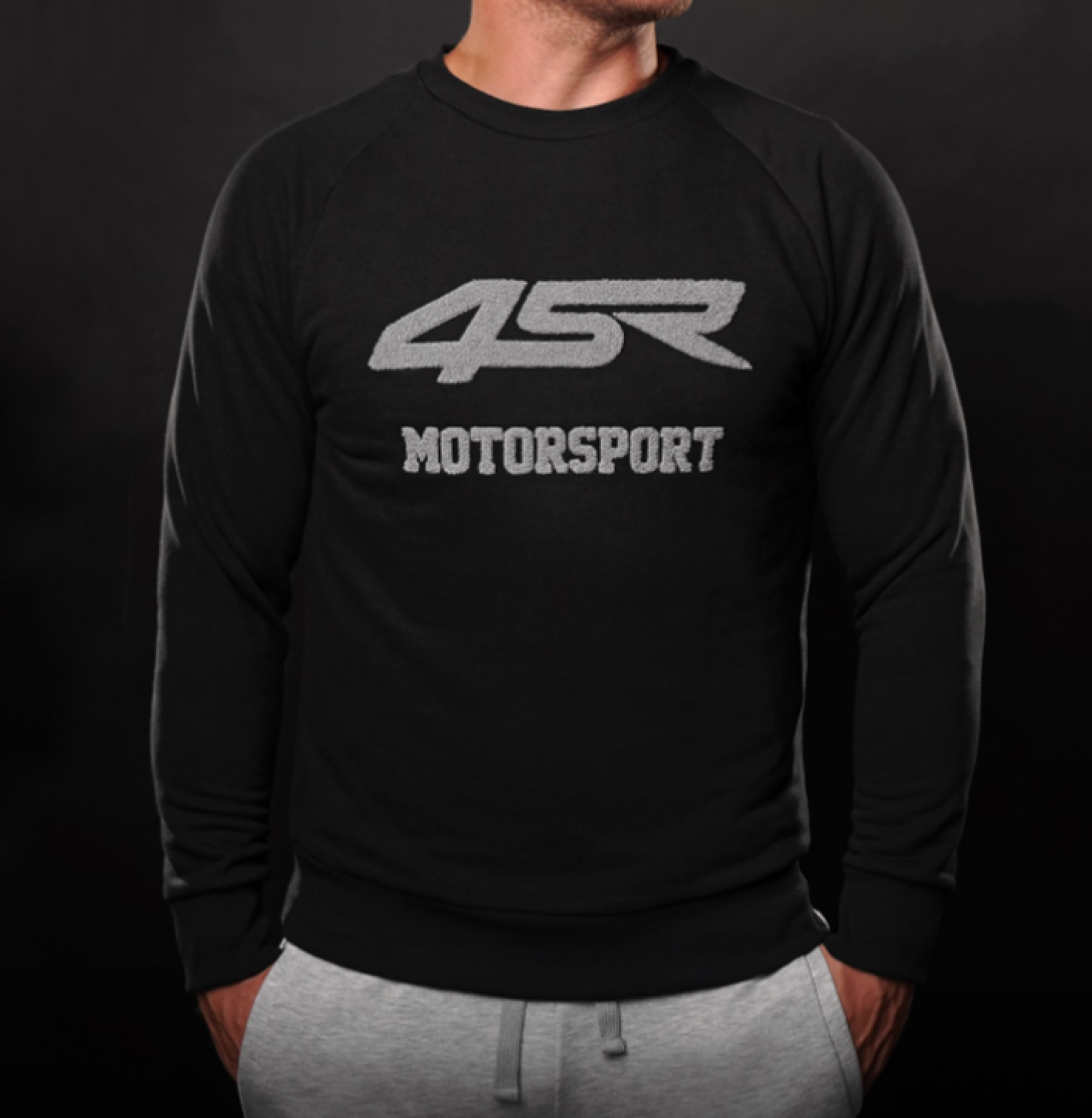 4SR Mikina Motorsport Černá