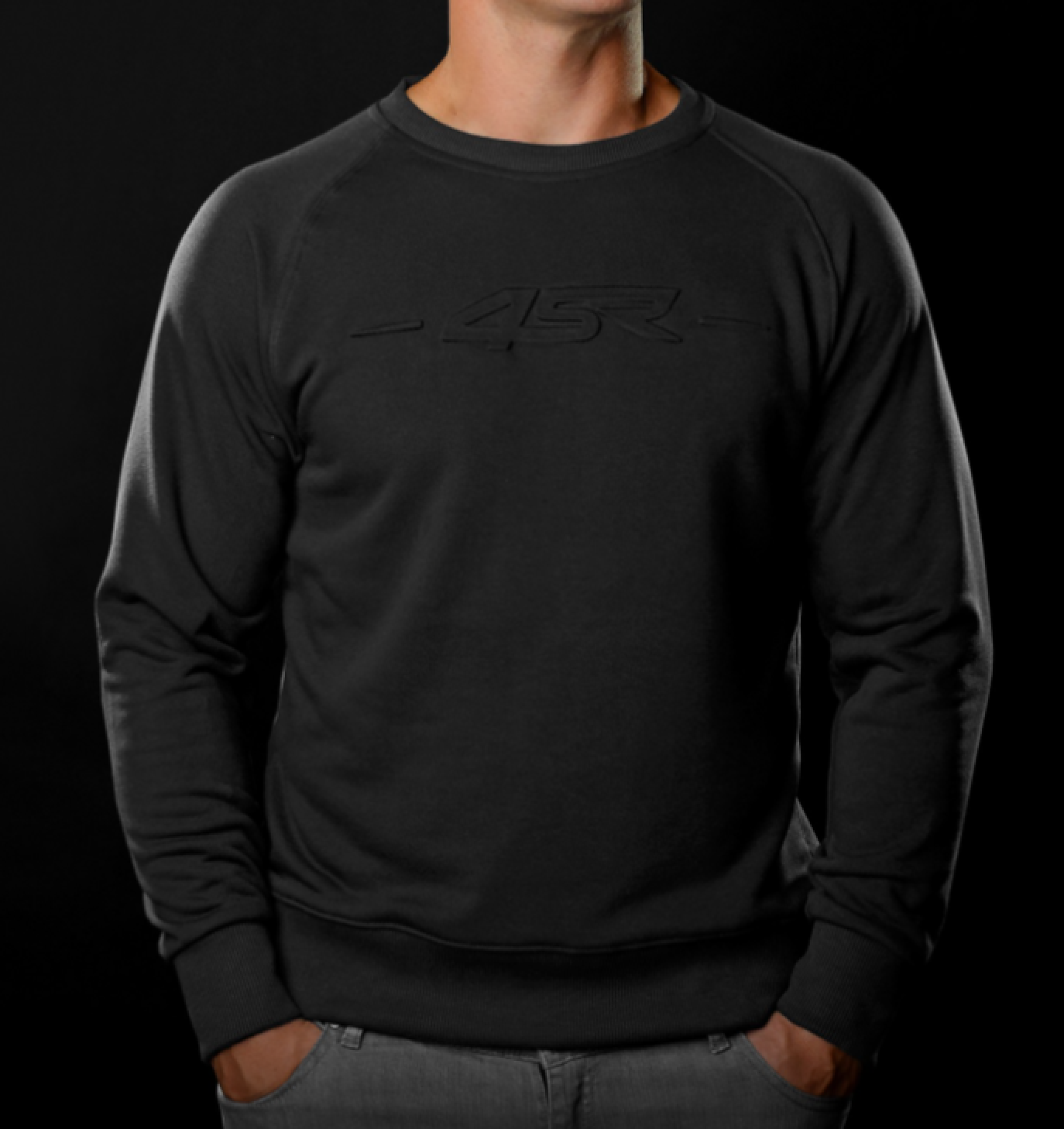 4SR Mikina Logo EMB Černá