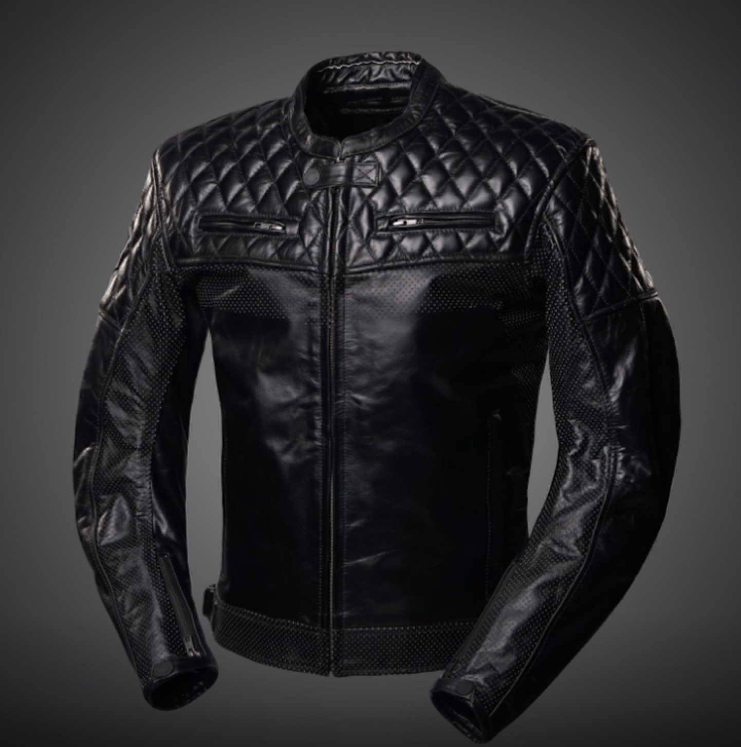 4SR Kožená Bunda Scrambler Petroleum II