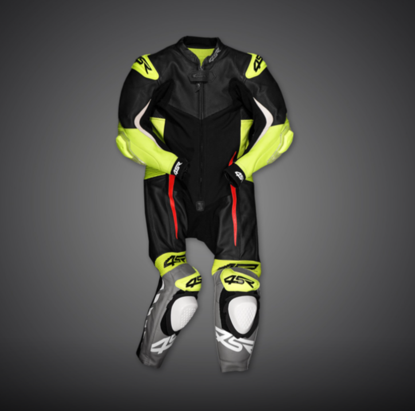 4SR Dětská Jednodílná Kombinéza Racing Minimoto Yellow