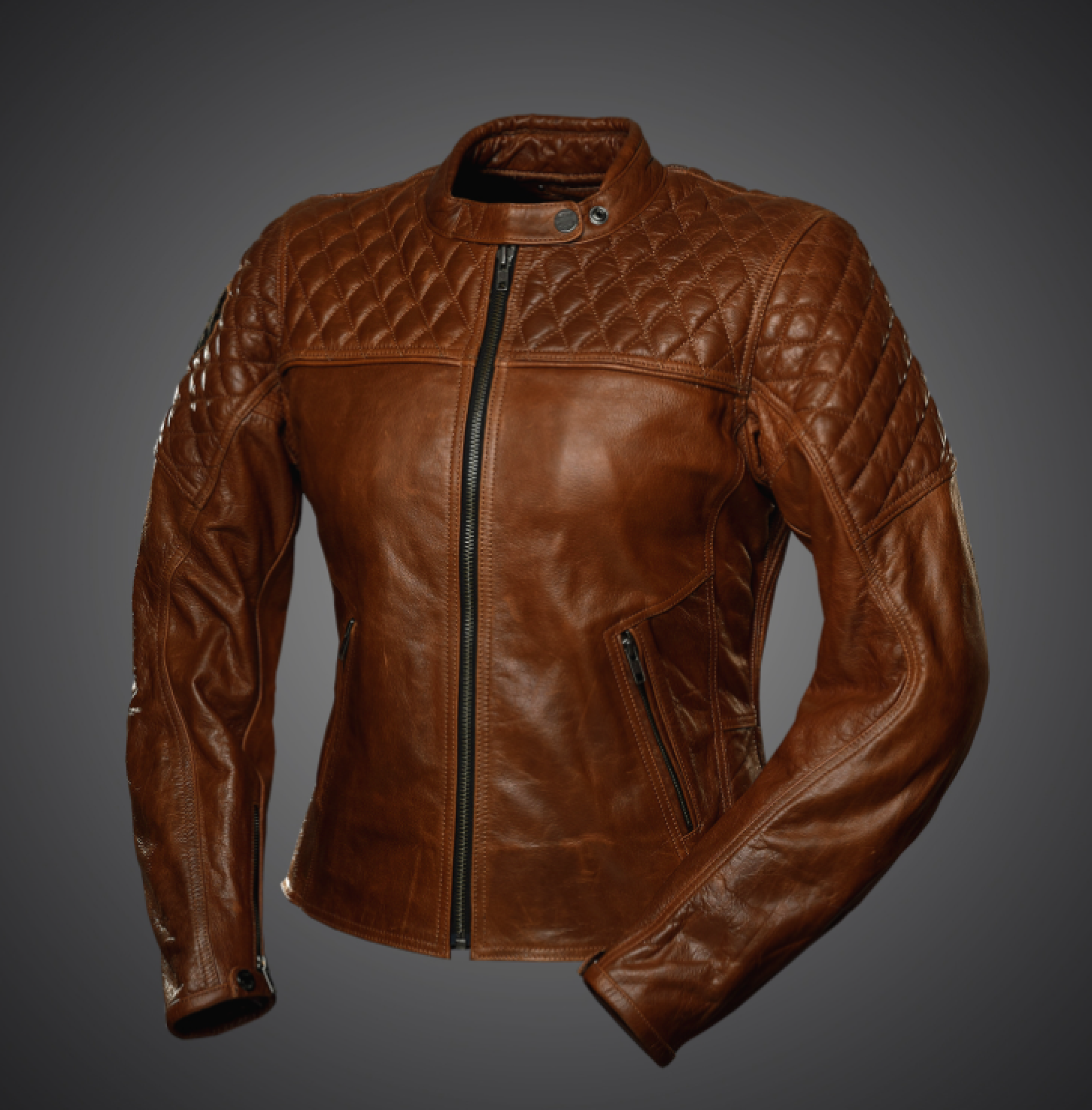 4SR Dámská Bunda Scrambler Cognac