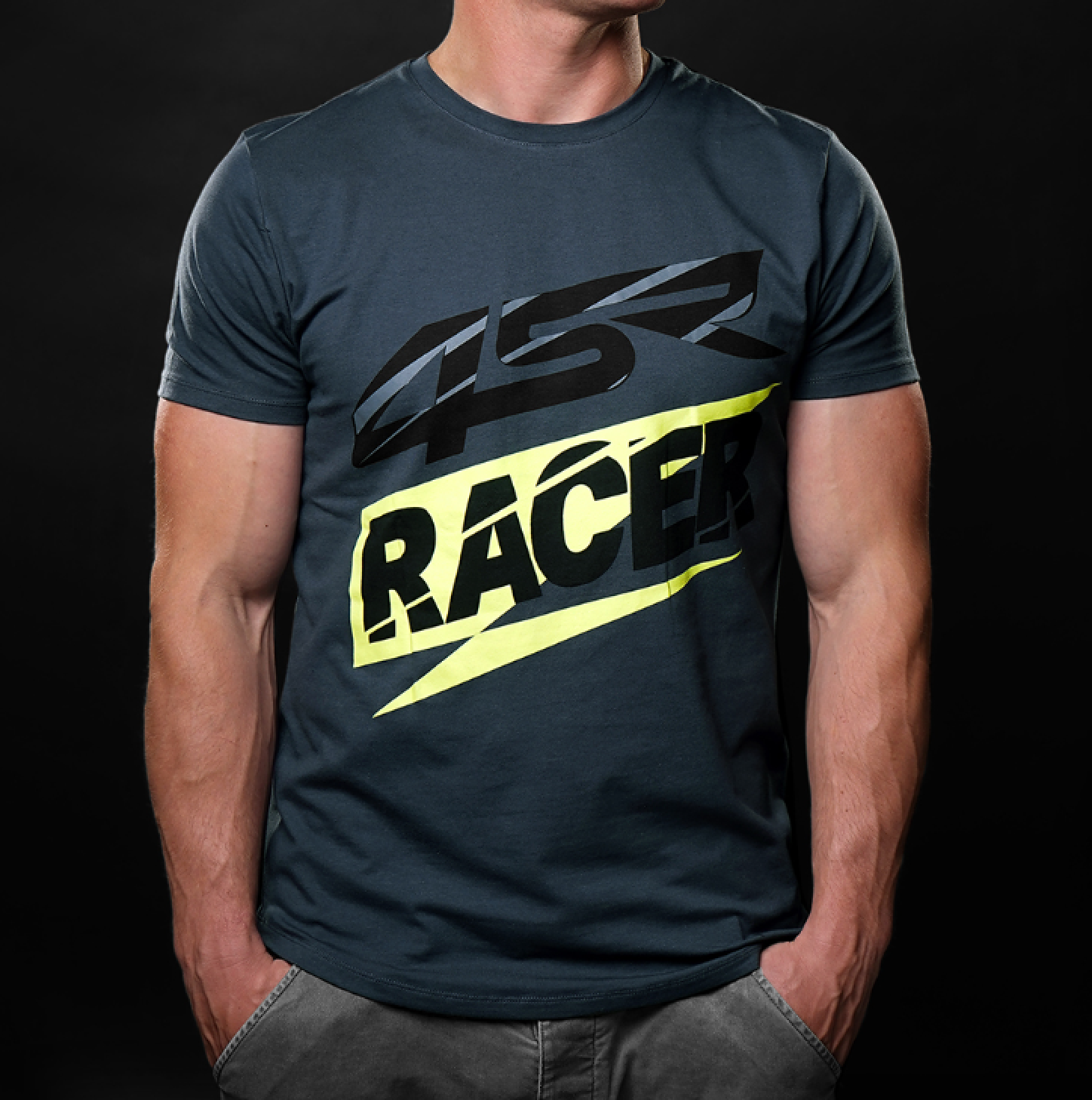 4SR Triko Racer Šedé