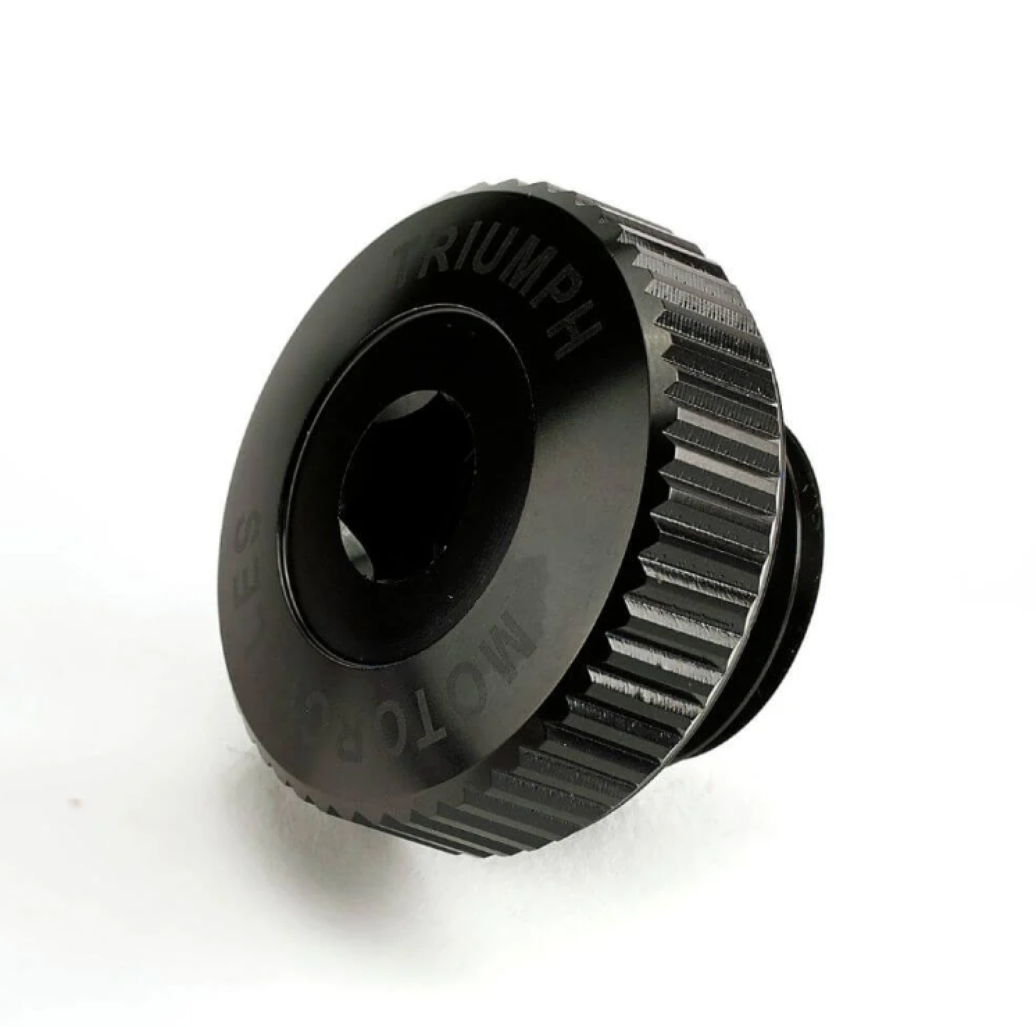 Triumph okrasný olejový šroub černý Machined Oil Filler Cap Black Anodised