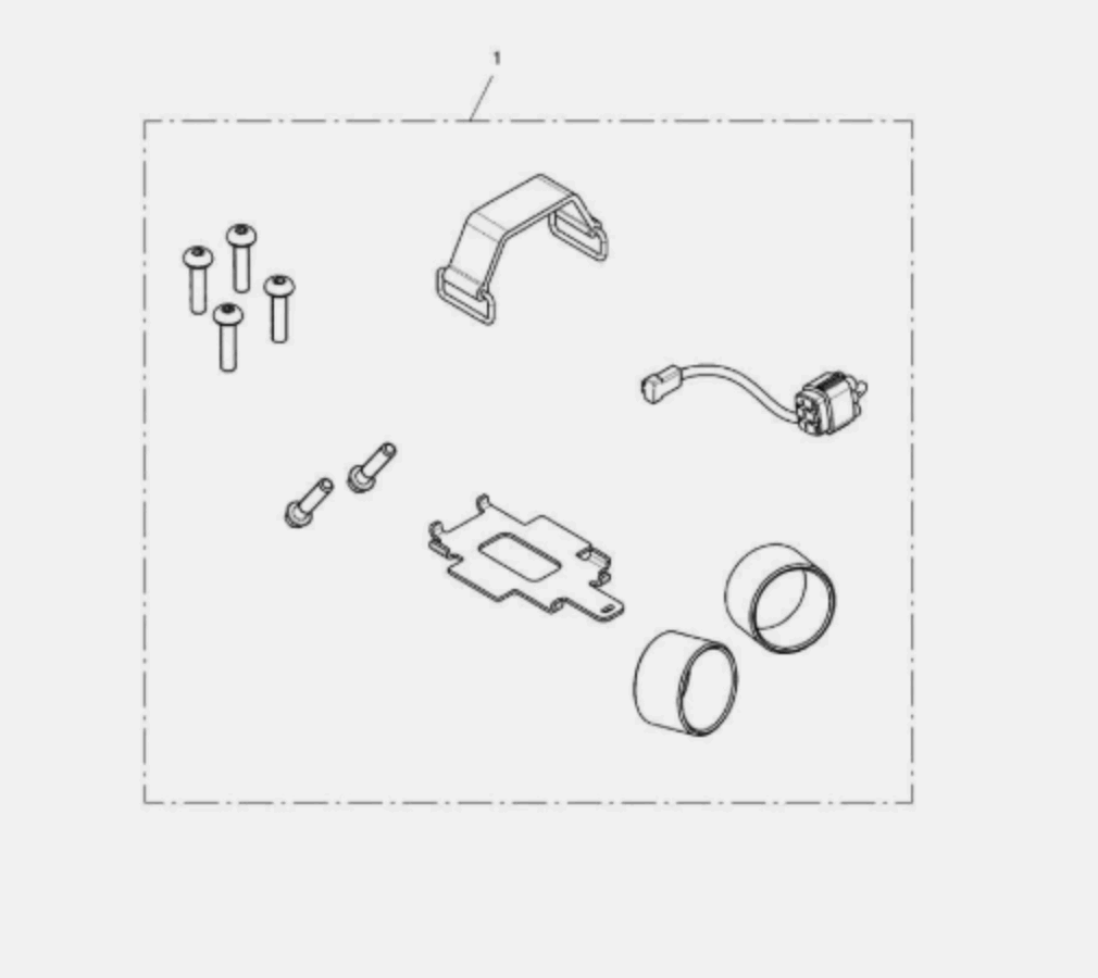 Triumph BT montážní sada Connectivity Module Mounting Kit