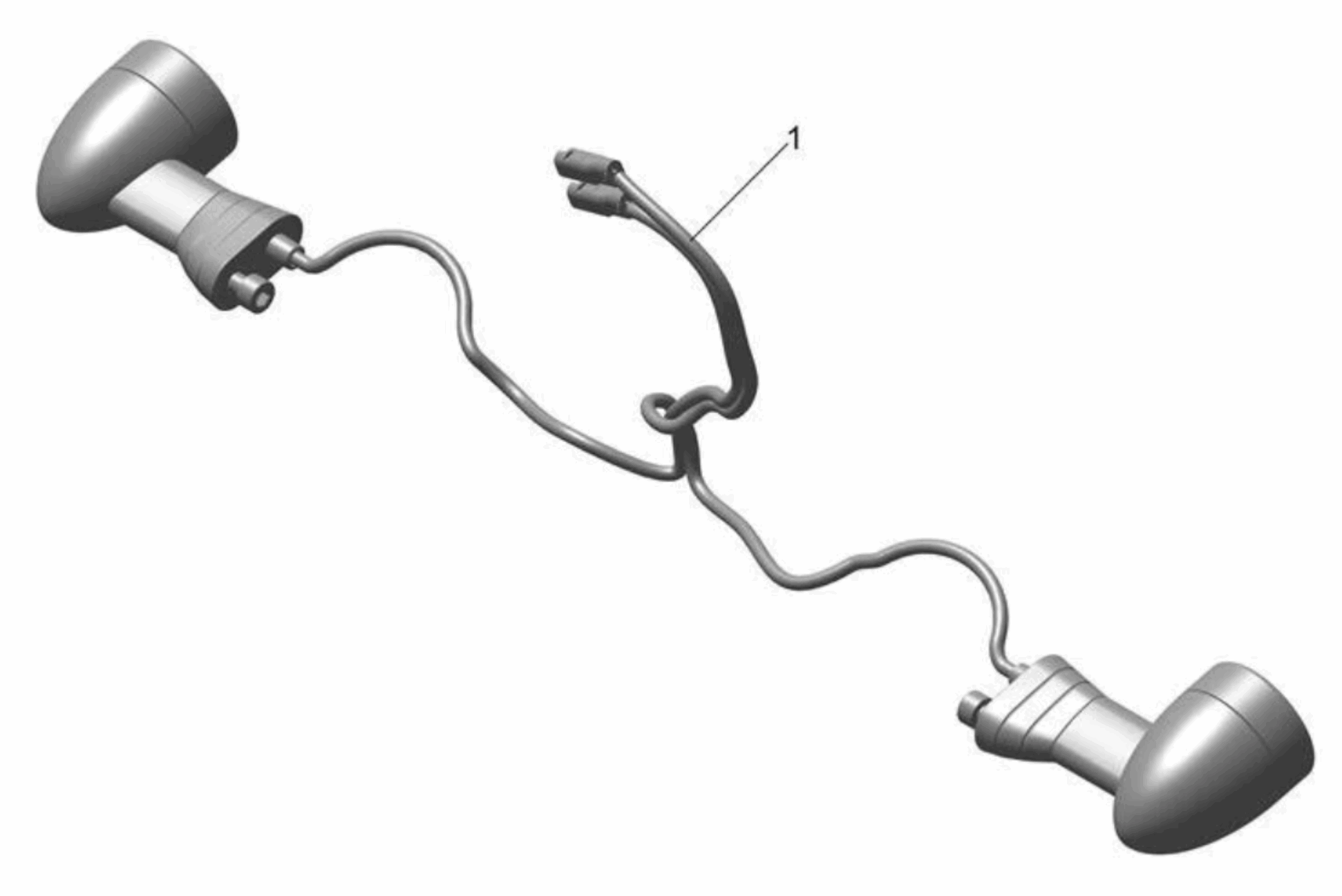 Triumph LED blinkry přední Front LED Indicator Kit - Short Stem