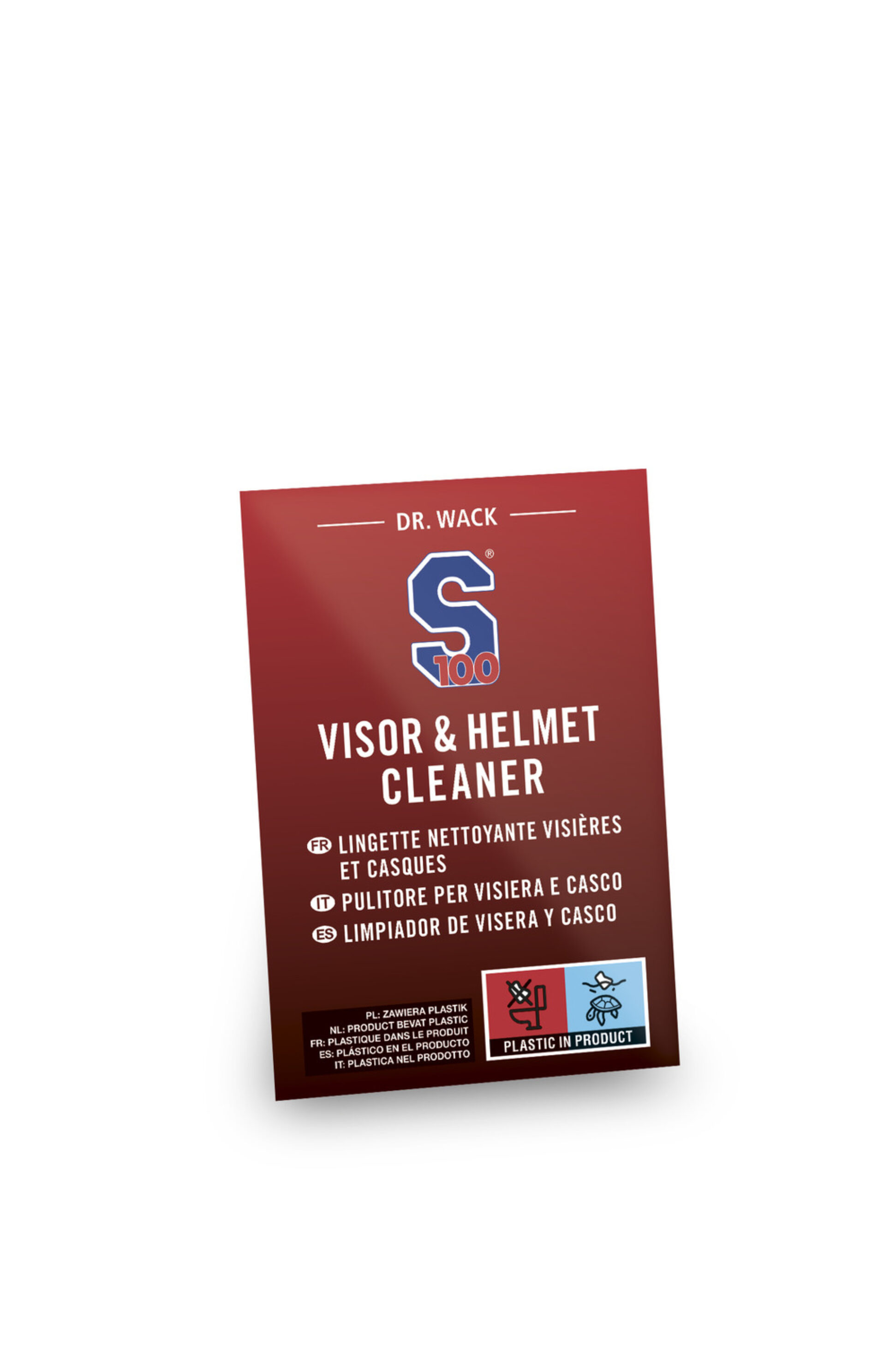 S100 čisticí ubrousek na hledí a světla - Visier und Helmreiniger Tuch