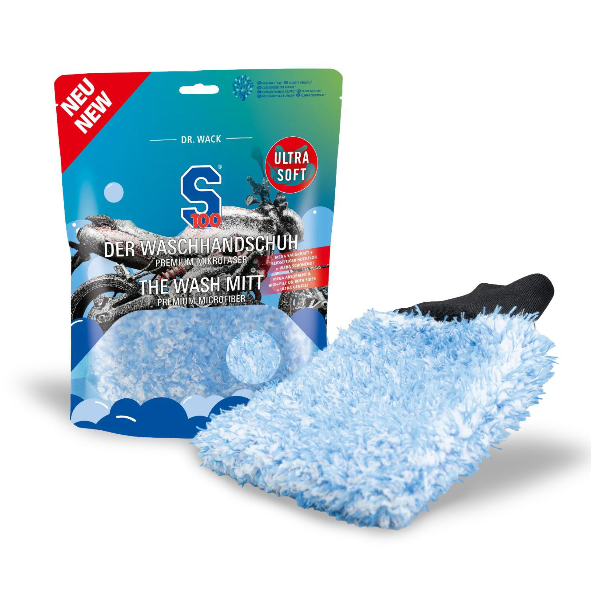 S100 mycí rukavice z mikrovlákna - Wash mitt