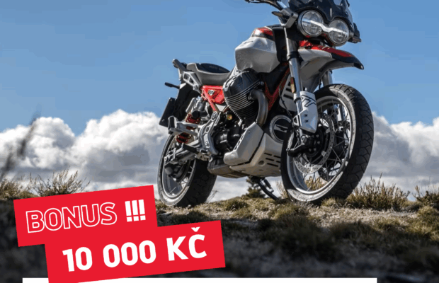 Přidáme Vám extra bonus 10 000 Kč k nové Moto Guzzi