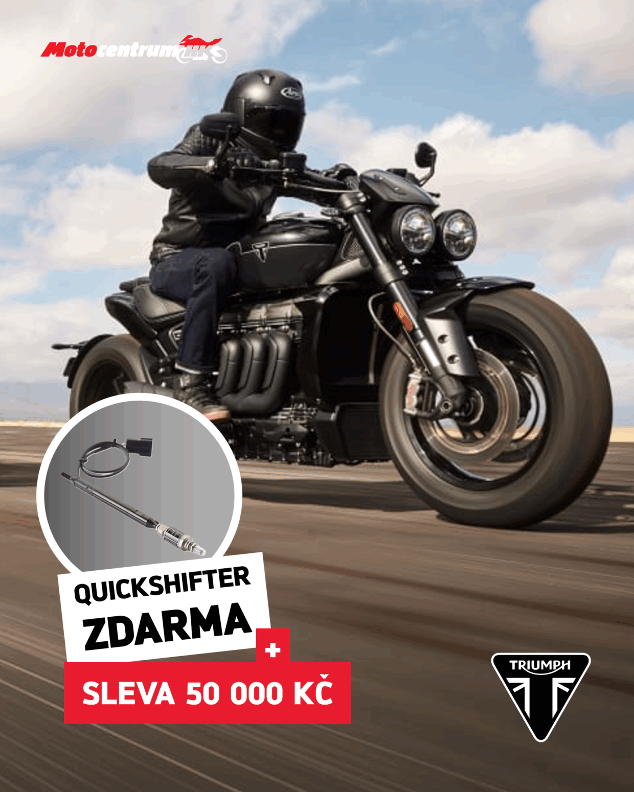 Rocket 3 GT se slevou 50 000 Kč + quickshifter ZDARMA