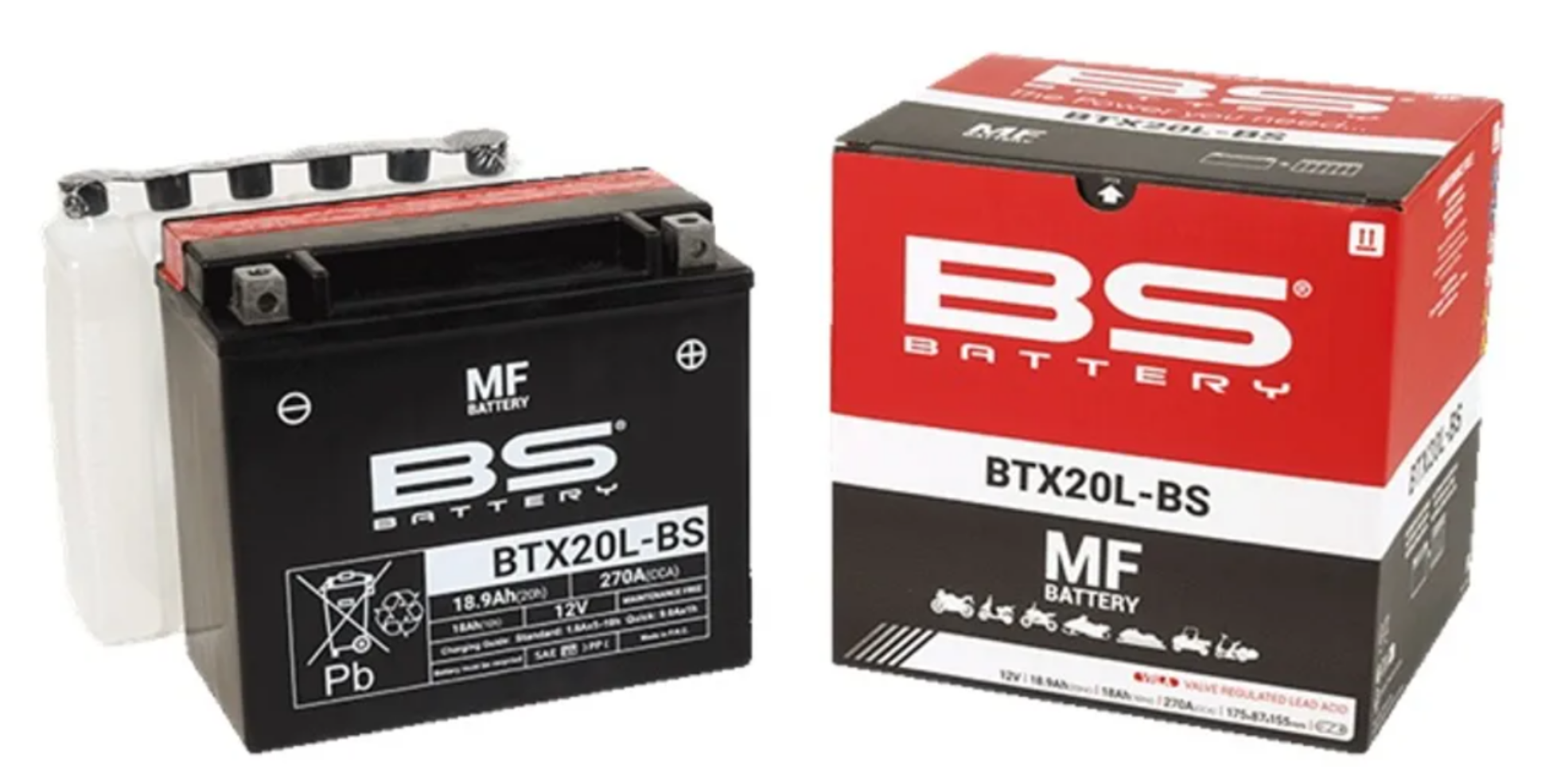 BS-BATTERY baterie BTX20L-BS (YTX20L-BS)