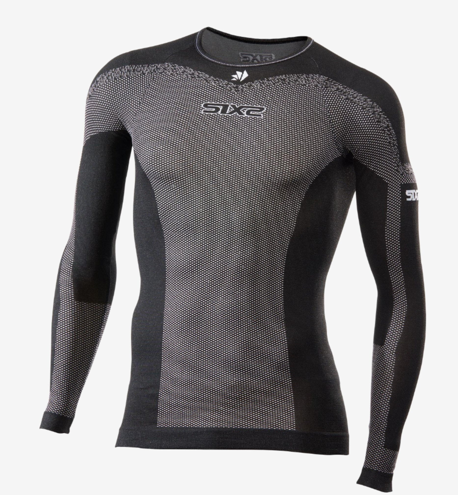 SIXS funkční triko s dlouhým rukávem Lightweight long-sleeve shirt Black Carbon