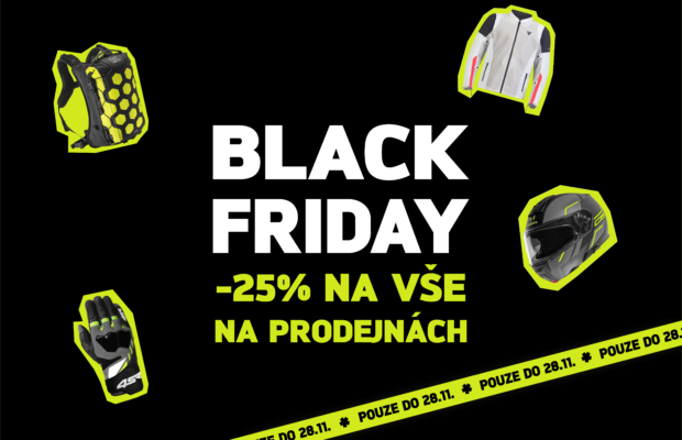 Black Friday v Motocentrum HK = -25% na vše na našich prodejnách